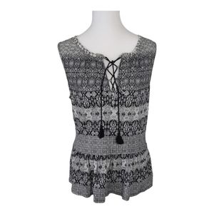 Lucky Brand  Boho Sleeveless Top Size M